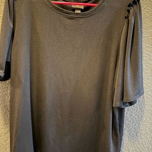 Worthington black  Short Sleeve Elbow Tee